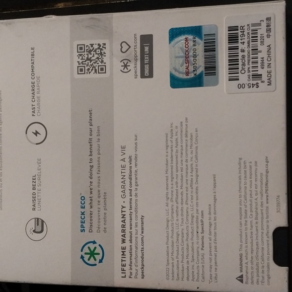 REAL Speck ECO  PRESIDIO PERFECT - CLEAR - Picture 3 of 4